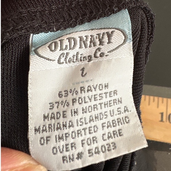 Y2K Old Navy L Black Maxi Skirt Waist Side Slit Witchy Goth Emo Punk Capsule - Picture 4 of 7